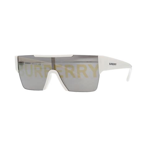 burberry 60mm round sunglasses|Burberry white reflective sunglasses.